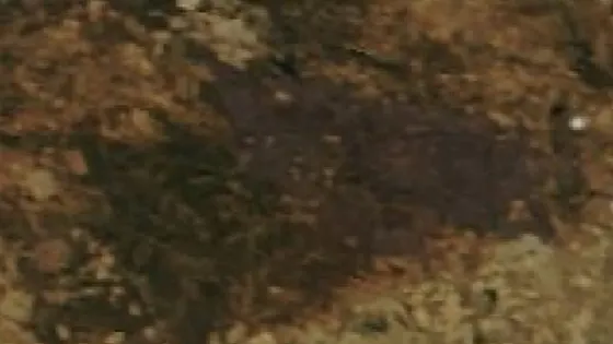 Superficie quemada del incendio de Minas de Riotinto vista por satélite