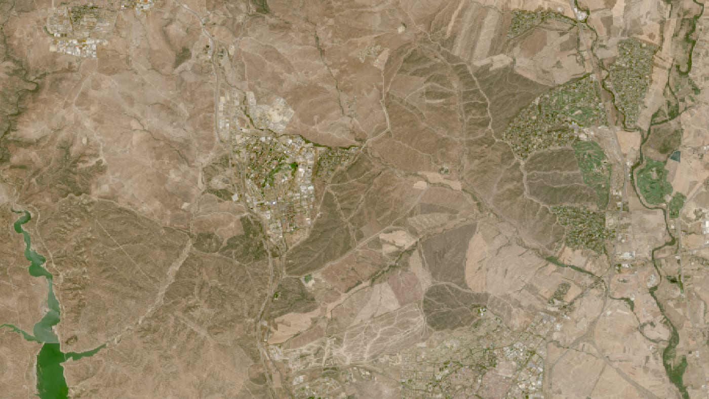 Imagen de satélite de la zona del incendio de tres cantos antes y después del fuego